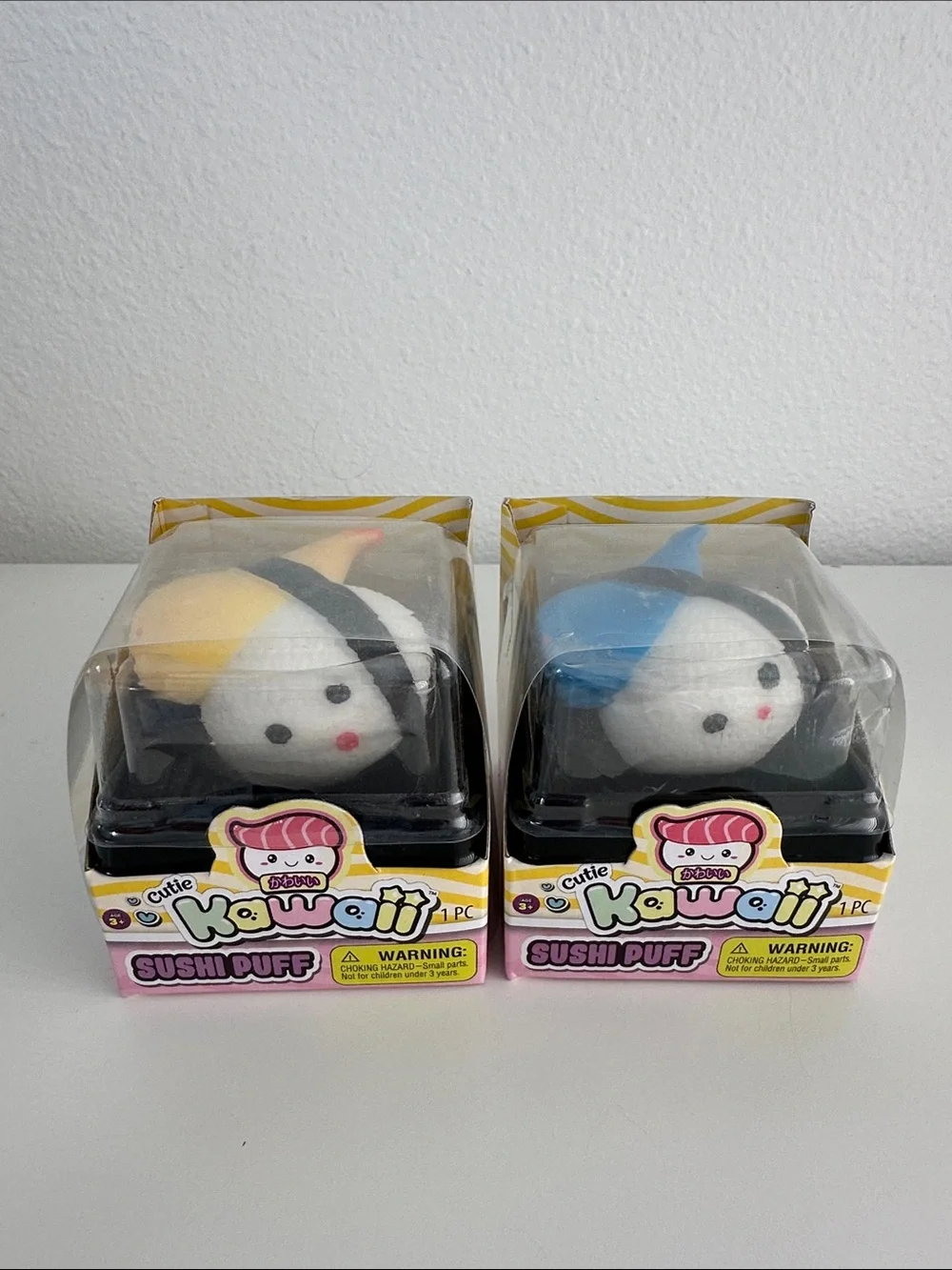 Ja-Ru Kawaii Sushi Puff Squishy Stretchy Fidget Toys - Lot of 4, New!